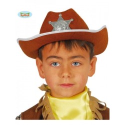 SOMBRERO SHERIFF MARRON