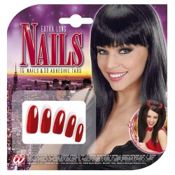 UÑAS POSTIZAS ROJAS