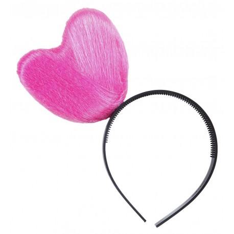 DIADEMA CORAZON ROSA