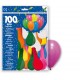 BOLSA 100 GLOBOS MULTICOLOR