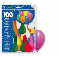 BOLSA 100 GLOBOS MULTICOLOR