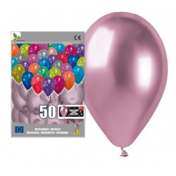 GLOBO ESPEJO PLATA ROSA