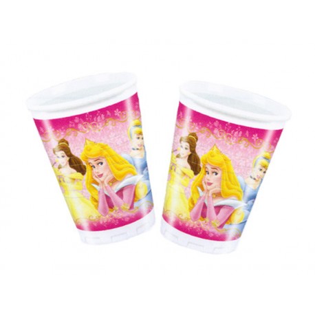 VASOS PRINCESAS BEUTY 6 u