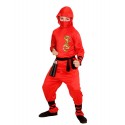 DISFRAZ DE NINJA DRAGON ROJO