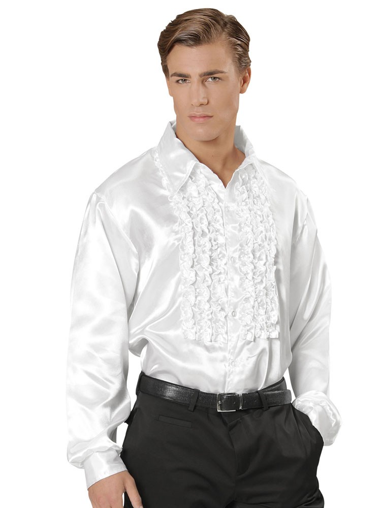 hemisferio Museo Guggenheim Ahora Disfraz camisa chorreras blanca | Disfraz Hombre adulto - Comprar Online