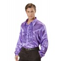 CAMISA CHORRERAS MORADA