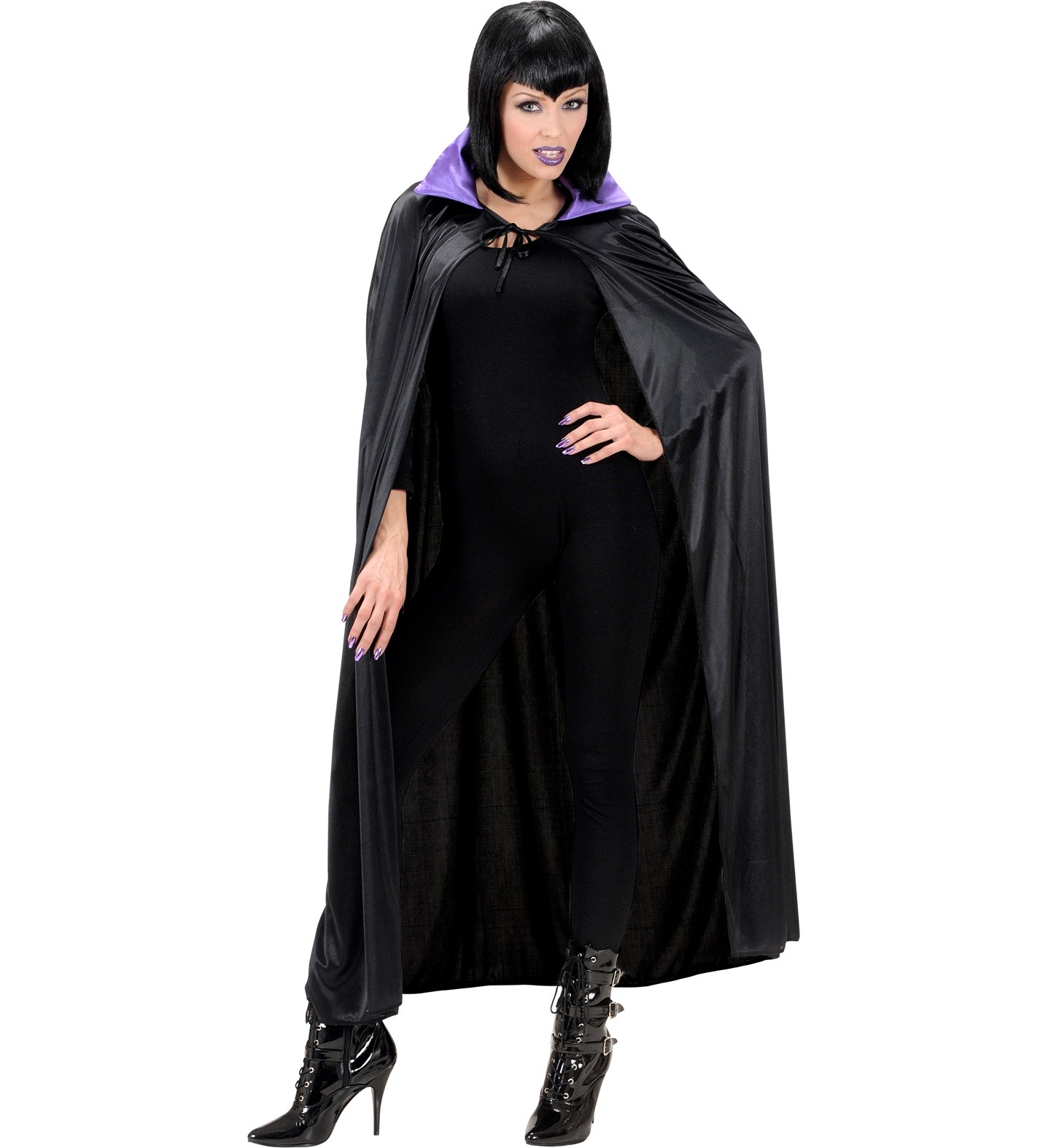 Capa de Halloween para mujer, malvada de bruja, para cosplay, steampunk,  cuello de plumas negras, capa de vampiro, disfraz de carnaval, accesorios  de