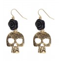 PENDIENTES CALAVERA NEGRA