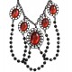 COLLAR VAMPIRA ROJO