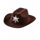 SOMBRERO INFANTIL SHERIFF MARRON