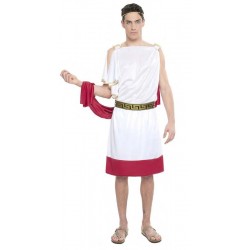 DISFRAZ DE SACERDOTE GRIEGO ROJO