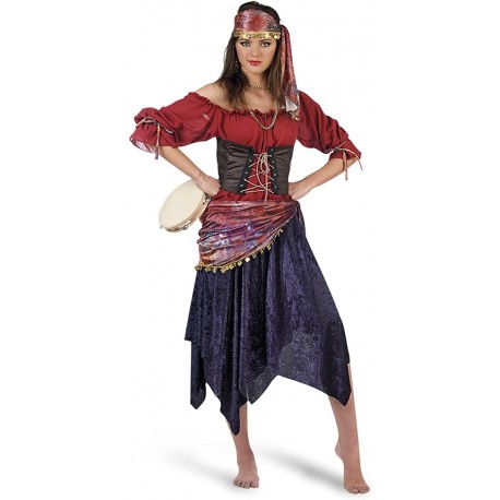 Disfraz Gitana Zíngara Adulto Mujer Para Carnaval Fiesta Teatro - Cosplay  Costumes - AliExpress