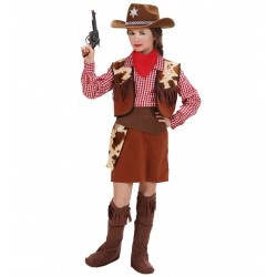 DISFRAZ DE COWGIRL MARRON