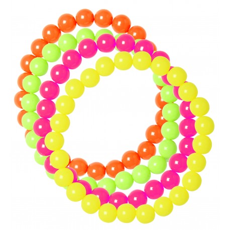 SET 4 PULSERAS FLUOR