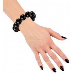 PULSERA BOLAS NEGRAS