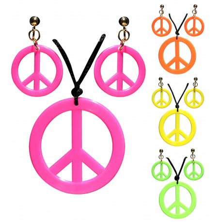 PENDIENTES Y COLLAR HIPPY