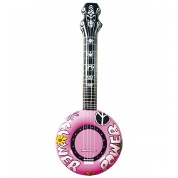 GUITARRA FLOWER ROSA