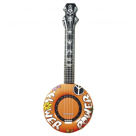 GUITARRA FLOWER NARANJA