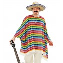 PONCHO + SOMBRERO MEXICANO