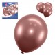 4 GLOBOS CON CONFETI METALIZADO COLORES