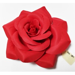 FLOR GRANDE ROJA con pinza