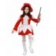 DISFRAZ DE MAJORETTE blanco/rojo
